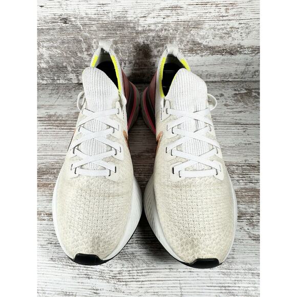 Women's Nike React Infinity Run Flyknit Trainers Platinum Tint/Pink Blast Sz 8 - Picture 4 of 11